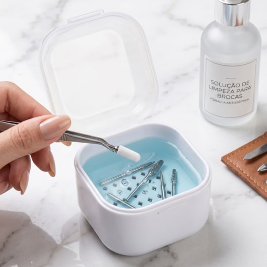 Pote hienizador de brocas para unhas