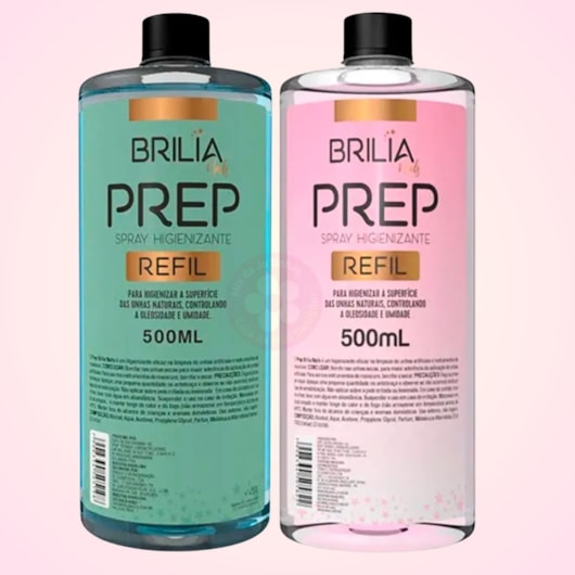 Prep 500ml Brilia Parfum Sweet Cotton Aroma:Sweet Cotton (algodão doce) para unhas