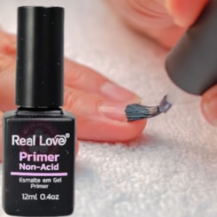 Primer não ácido para esmaltação em gel Real Love 12ml Primer não ácido para esmaltação em gel Real Love 12ml