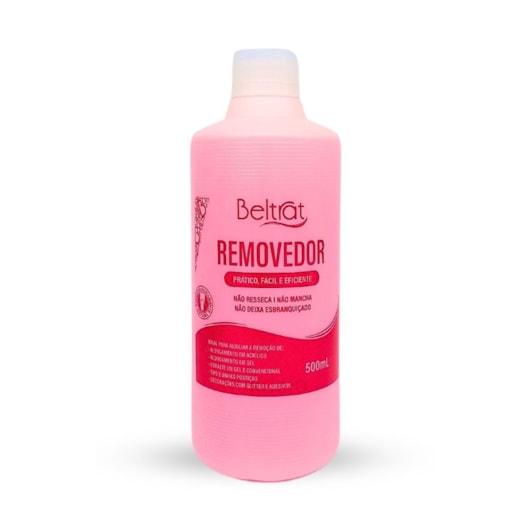 Removedor Beltrat 500ml Esmalte e alongamento de unhas para unhas