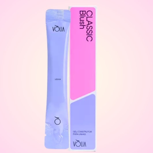 Sachê Gel Classic Blush 14g Vòlia para unhas