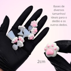 Separador De Dedos De Silicone Gatinho 8un