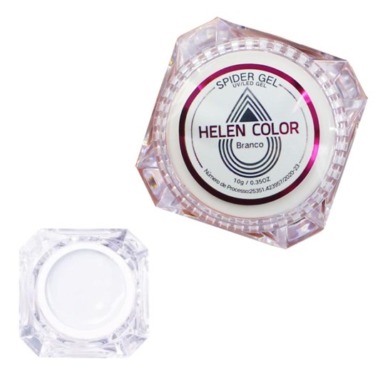 Spider Gel Helen Color 10g Branco C/ Anvisa para unhas