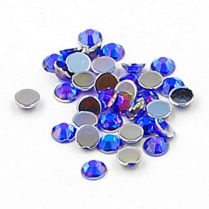 Strass 4mm Azul Bic Ab Koreano