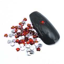 Strass Coração 2,5mm 200 Peças Strass Coração 2,5mm 200 Peças