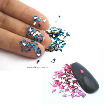 Strass Gota 2 x 4mm 200 Peças