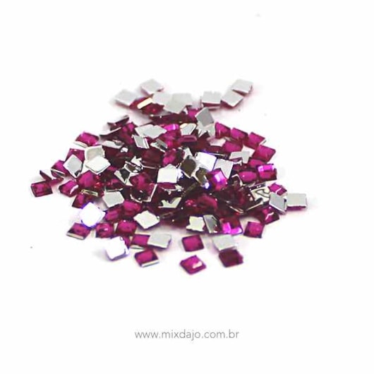 Strass Quadrado 3mm 200 Peças para unhas