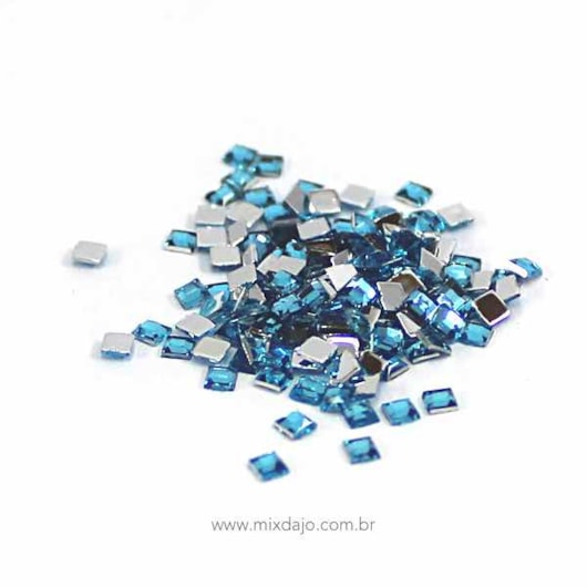 Strass Quadrado 3mm 200 Peças para unhas