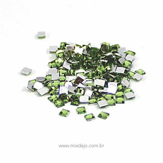 Strass Quadrado 3mm 200 Peças para unhas