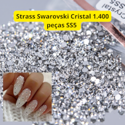 Strass Swarovski Cristal SS5 (1.7mm) - Cartela com 1440 Peças Strass Swarovski Cristal SS5 (1.7mm) - Cartela com 1440 Peças