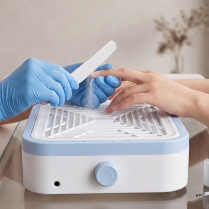Sugador de pó de unha Bivolt Real Love com bateria 12.000RPM