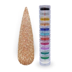 Super Torre de Glitter Fino 12 Cores Super Torre de Glitter Fino 12 Cores