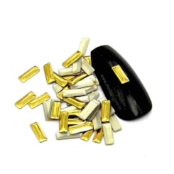 Tachinhas Retângulo 2 x 7mm 100 Peças Tachinhas Retângulo 2 x 7mm 100 Peças