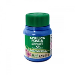 Tinta Acrílica Fosca Acrilex 37ml Cor: Azul Turquesa 501 Tinta Acrílica Fosca Acrilex 37ml Cor: Azul Turquesa 501