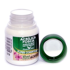 Tinta Acrílica Fosca Acrilex 37ml Cor: Branco 519 Tinta Acrílica Fosca Acrilex 37ml Cor: Branco 519