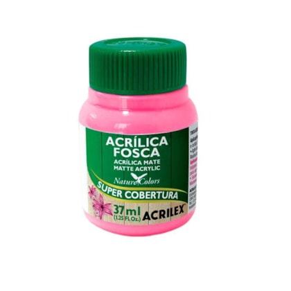 Tinta Acrílica Fosca Acrilex 37ml Cor: Pink 527