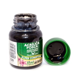 Tinta Acrílica Fosca Acrilex 37ml Cor: Preto 520