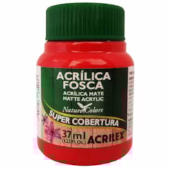 Tinta Acrílica Fosca Acrilex 37ml Cor: Vermelho Fogo 507 Tinta Acrílica Fosca Acrilex 37ml Cor: Vermelho Fogo 507