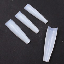 Tips Bailarina com Curvatura C Natural 240un Tips Bailarina com Curvatura C Natural 240un