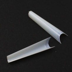 Tips Bailarina Com Curvatura C Natural 500un Tips Bailarina Com Curvatura C Natural 500un