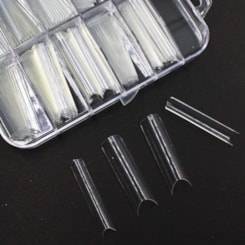 Tips Molde Russo D&Z Reta Curvatura C Transparente Extra Longa 100un Tips Molde Russo D&Z Reta Curvatura C Transparente Extra Longa 100un