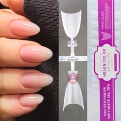 Tips Soft Gel Almond Fosca 240un Helen Color Tips Soft Gel Almond Fosca 240un Helen Color