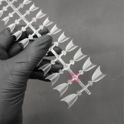 Tips Soft Gel Almond Fosca 240un Helen Color Tips Soft Gel Almond Fosca 240un Helen Color