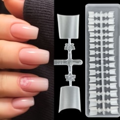 Tips Soft Gel Quadrada Fosca 240un Helen Color 23