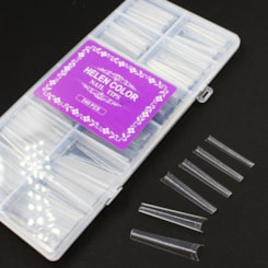 Tips Transparente Com 240un Extra Longa Reta 65 Tips Transparente Com 240un Extra Longa Reta 65