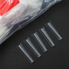 Tips Transparente Mandorla Extra Longa Curvada 500un Tips Transparente Mandorla Extra Longa Curvada 500un