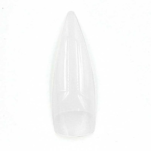 Tips Transparente Stiletto Curvada 500un para unhas