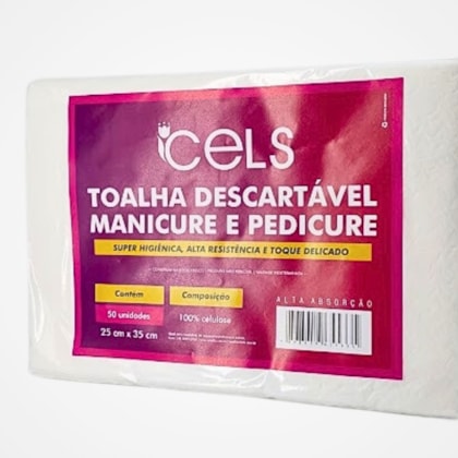 Toalha descartável para manicure 25 x 30cm Cels