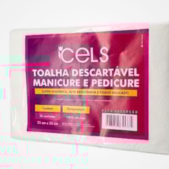 Toalha descartável para manicure 25 x 30cm Cels Toalha descartável para manicure 25 x 30cm Cels