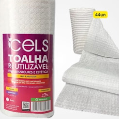 Toalha Reutilizável para Manicures 21 x 20 Branca Cels Toalha Reutilizável para Manicures 21 x 20 Branca Cels