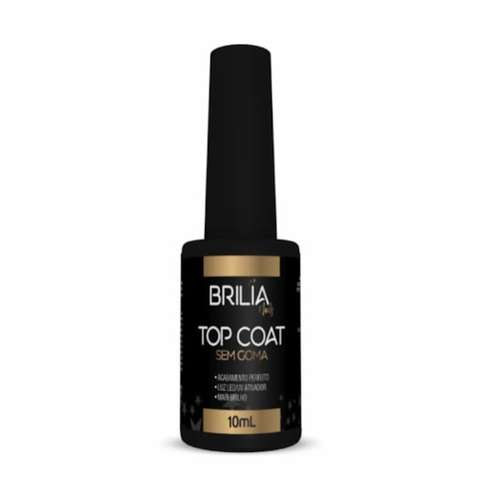 Top Coat 10ml Brilia Nails para unhas