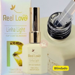 Top coat Blindado Real Love 15ml sem Hema e TPO