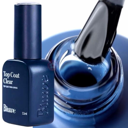 Top Coat Bluwe Clear 11ml para unhas