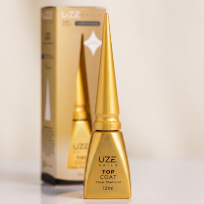 Top Coat Clear Diamond 12ml Uze Nails