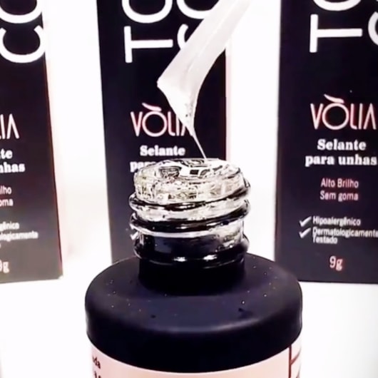 Top Coat Clear Volia 9g para unhas