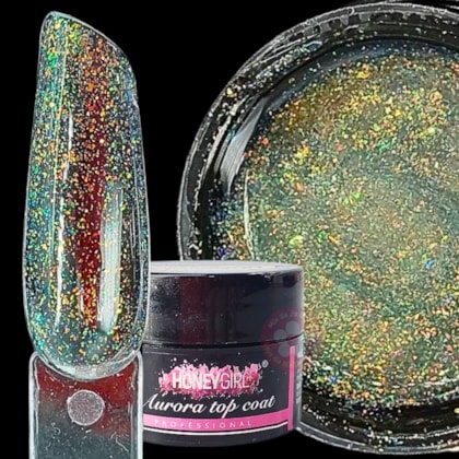 Top Coat com flakes Aurora 5g Honey Girl 11