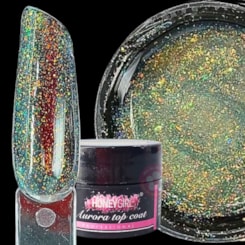 Top Coat com flakes Aurora 5g Honey Girl 11 Top Coat com flakes Aurora 5g Honey Girl 11
