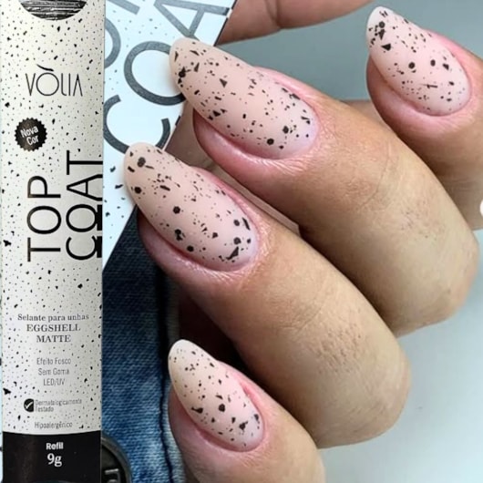 Top coat com glitter Volia Linha Efeitos 9g para unhas