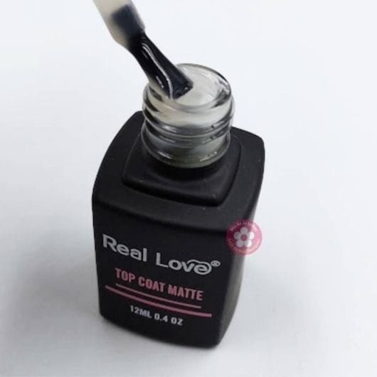 Top Coat Fosco Matte Real Love 12ml para unhas