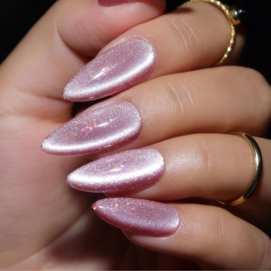 Top Coat Magnético Olho de Gato Refletivo  Furta cor Real Love 8ml Cat Eye para unhas