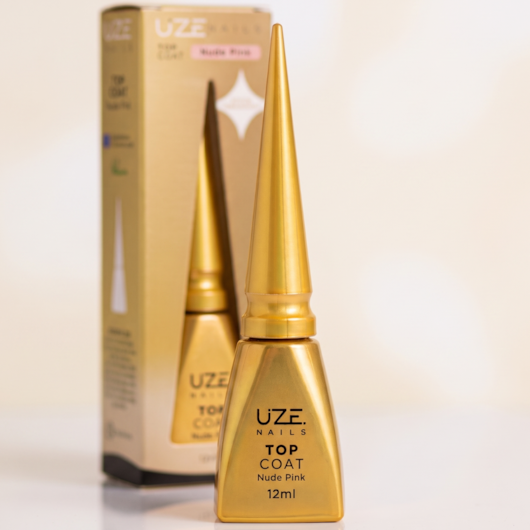 Top Coat Nude Pink Uze Nails 12ml para unhas