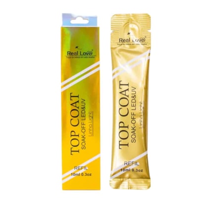 Top coat Real Love Sachê Refil10ml