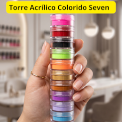 Torre Acrílico Colorido Seven 30g - Com Anvisa