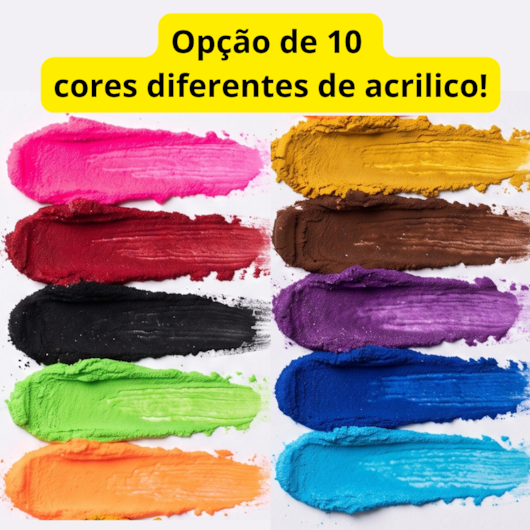 Torre Acrílico Colorido Seven 30g - Com Anvisa para unhas