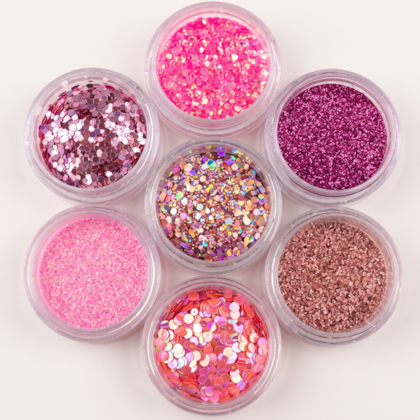 Torre Cascata De Glitter Rosa 25