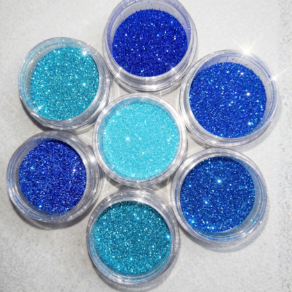 Torre De Glitter Degrade Azul